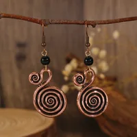 Elegant Spiral 304 Stainless Steel Alloy Plating Women's Jewelry Set sku image 10