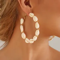 1 Pair Casual Hawaiian Vacation Shell Alloy Shell Earrings main image 1