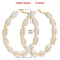 1 Pair Casual Hawaiian Vacation Shell Alloy Shell Earrings main image 5