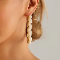 1 Pair Casual Hawaiian Vacation Shell Alloy Shell Earrings main image 4