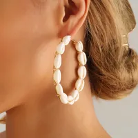1 Pair Casual Hawaiian Vacation Shell Alloy Shell Earrings main image 3