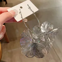 1 Pair Elegant Retro Luxurious Flower Plating Alloy Copper Gold Plated Silver Plated Drop Earrings main image 5