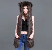 Unisex Fashion Cartoon Imitation Fur Winter Scarves sku image 11
