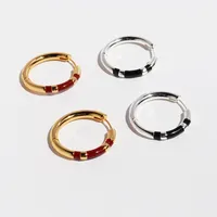 1 Pair Simple Style Classic Style Solid Color Plating Brass 18K Gold Plated Earrings main image 1