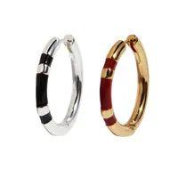 1 Pair Simple Style Classic Style Solid Color Plating Brass 18K Gold Plated Earrings main image 4