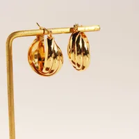 1 Pair Simple Style Commute Geometric Plating Brass 18K Gold Plated Earrings sku image 1