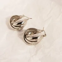 1 Pair Simple Style Commute Geometric Plating Brass 18K Gold Plated Earrings sku image 2