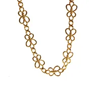 Wholesale Simple Style Heart Shape Butterfly Brass Plating 18K Gold Plated Necklace main image 5