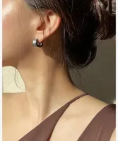 1 Pair Simple Style C Shape Plating Brass 18K Gold Plated Ear Studs main image 3