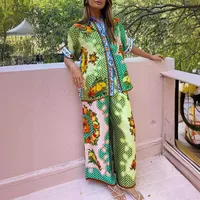 Holiday Beach Women's Vacation Plant Fruit Polyester Printing Pants Sets Pants Sets main image 4