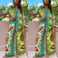Holiday Beach Women's Vacation Plant Fruit Polyester Printing Pants Sets Pants Sets main image 1