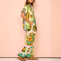 Holiday Beach Women's Vacation Plant Fruit Polyester Printing Pants Sets Pants Sets main image 3