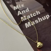 925 Sterling Silver Water Plating Cable Chain Chain Water Droplets Pendant Necklace main image 5