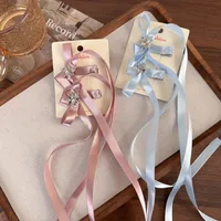 Women's Princess Cute Sweet Bow Knot Alloy Cloth Braid Hair Clip main image 5