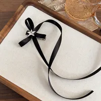 Women's Princess Cute Sweet Bow Knot Alloy Cloth Braid Hair Clip main image 4