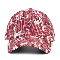 Unisex Casual Hip-Hop National Flag Letter Curved Eaves Baseball Cap main image 5