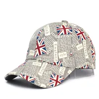 Unisex Casual Hip-Hop National Flag Letter Curved Eaves Baseball Cap sku image 3