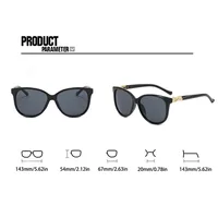 Basic Modern Style Classic Style Square Twist Ac Square Full Frame Women's Sunglasses main image 9
