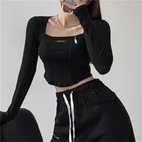 Women's T-shirt Long Sleeve Blouses Washed Casual Solid Color main image 4