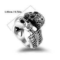 IG Style Retro Punk Skull 304 Stainless Steel Polishing Men's Rings main image 9