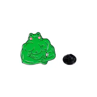Cartoon Style Cute Frog Alloy Stamping Stoving Varnish Plating Unisex Brooches sku image 30