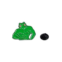 Cartoon Style Cute Frog Alloy Stamping Stoving Varnish Plating Unisex Brooches sku image 28
