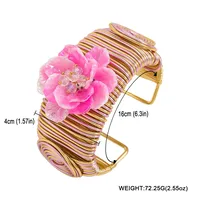 Retro Classic Style Flower Alloy Plating Women's Bangle main image 6
