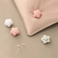 Cute Solid Color Plastic Cotton Pin main image 7