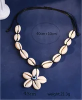 Vacation Bohemian Flower Shell Women's Pendant Necklace main image 3