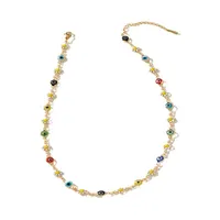 IG Style Modern Style Devil's Eye Alloy Rhinestone Enamel Inlay Rhinestones Unisex Necklace main image 3