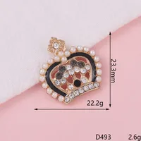 1 Piece Alloy Rhinestones Heart Shape Crown Butterfly DIY Ornament Accessories Shoe Buckle sku image 3