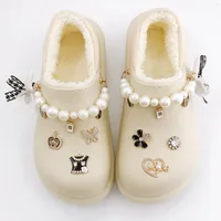 1 Piece Alloy Rhinestones Heart Shape Crown Butterfly DIY Ornament Accessories Shoe Buckle main image 4