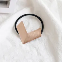 Women's Simple Style Heart Shape Metal Plating Hair Tie sku image 5