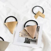 Women's Simple Style Heart Shape Metal Plating Hair Tie main image 2