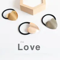 Women's Simple Style Heart Shape Metal Plating Hair Tie main image 3