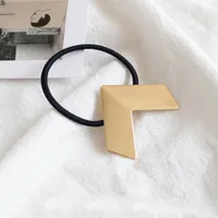 Women's Simple Style Heart Shape Metal Plating Hair Tie sku image 3