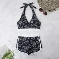 Women's Ditsy Floral 2 Pieces Set Bikinis Swimwear sku image 2