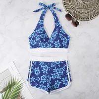 Women's Ditsy Floral 2 Pieces Set Bikinis Swimwear sku image 4