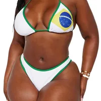 Women's Solid Color 2 Pieces Set Bikinis Swimwear main image 5