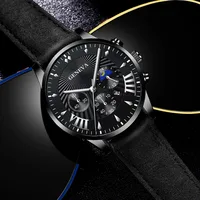 Casual Color Block Buckle Quartz Men's Watches main image 3