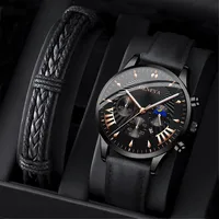 Casual Color Block Buckle Quartz Men's Watches main image 4
