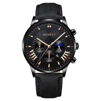 Casual Color Block Buckle Quartz Men's Watches main image 5