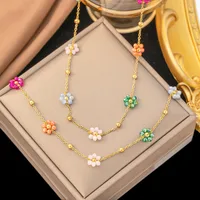 Titanium Steel Sweet Plating Printing Bracelets Necklace main image 1