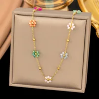 Titanium Steel Sweet Plating Printing Bracelets Necklace main image 3