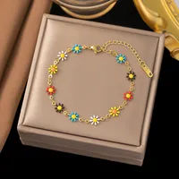 Titanium Steel Sweet Plating Printing Bracelets Necklace main image 4