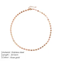 304 Stainless Steel Fashion Plating U Shape Necklace sku image 3