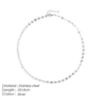 304 Stainless Steel Fashion Plating U Shape Necklace sku image 2