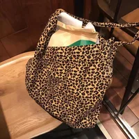 Women's Large Polyester Leopard Streetwear Square Open Shoulder Bag main image 1
