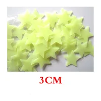 3cm Star Luminous 100pcs Pack Fluorescent Star Sticker sku image 2