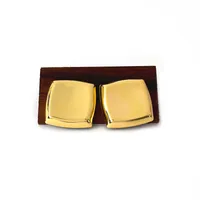 1 Pair Retro Simple Style Geometric Copper 18K Gold Plated Ear Studs sku image 3